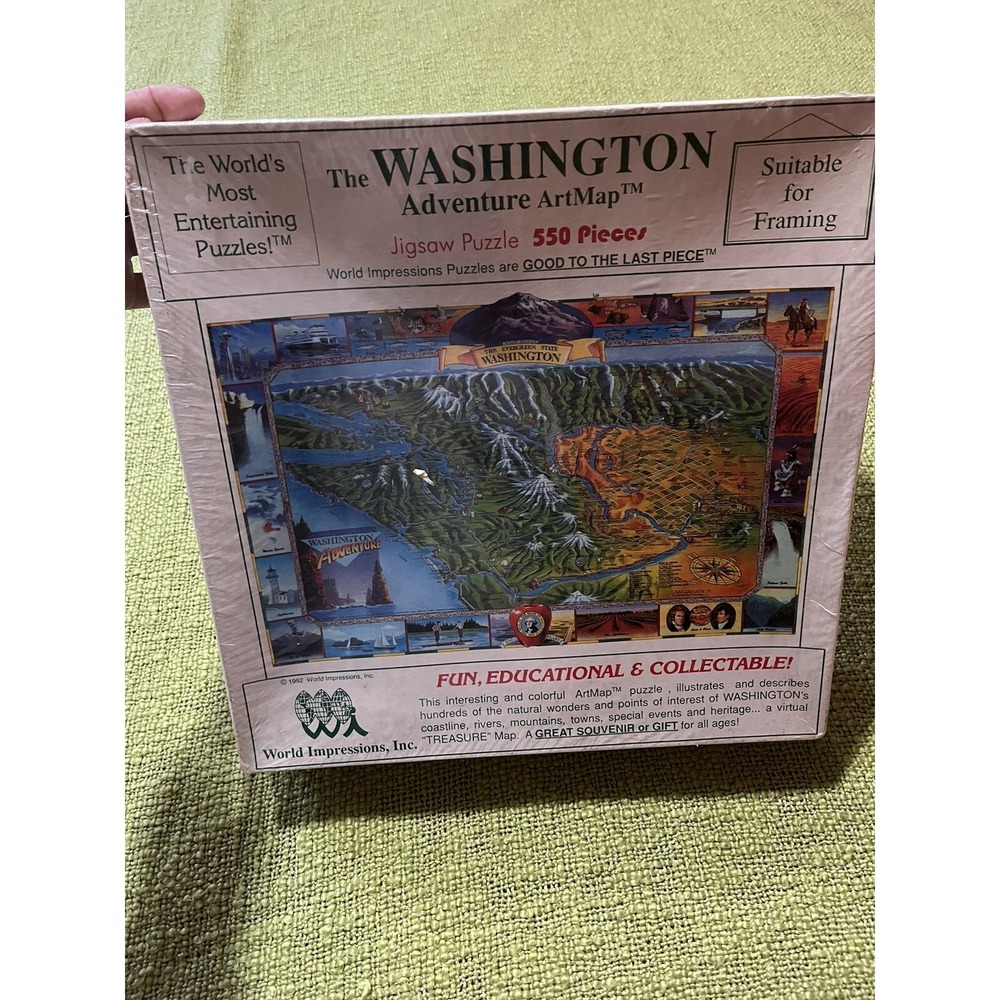 The Washington Adventure And Endangered Species‎ Art map Puzzles 550 Pieces Each